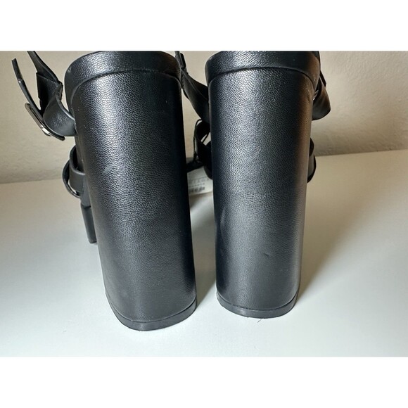 ZARA *NEW* Black Chunky Platform Strappy Heels Sandals Dressy Women US 6‎ EU 36 - Picture 7 of 13